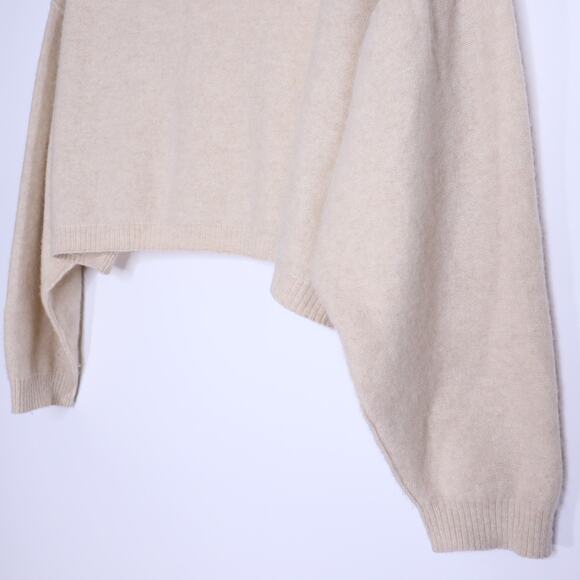 FREE PEOPLE So Low So High Cashmere Sweater Champagne Dolman Sleeve Women's XS - Picture 4 of 9